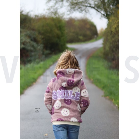 TEDDYSTOFF JACQUARD HAPPY FACES ECRU #7