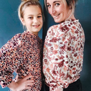 LEINEN JERSEY DIGITAL LEOPARD PRINT NATUR ORANGE (thumbnail) #5