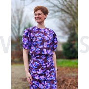 COTTON VISCOSE FLOWERS BURGUNDY (thumbnail) #5