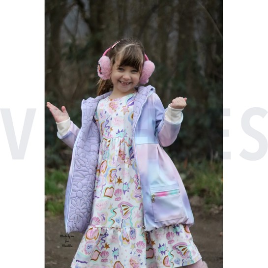 RAINCOAT ABSTRACT PINK #7