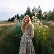 HANDGEMAAKTE BLOKPRINT KATOEN PAISLEY COGNAC (thumbnail) #5