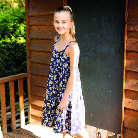 LEINEN VISKOSE GEWASCHEN BLUMEN BRICK #7