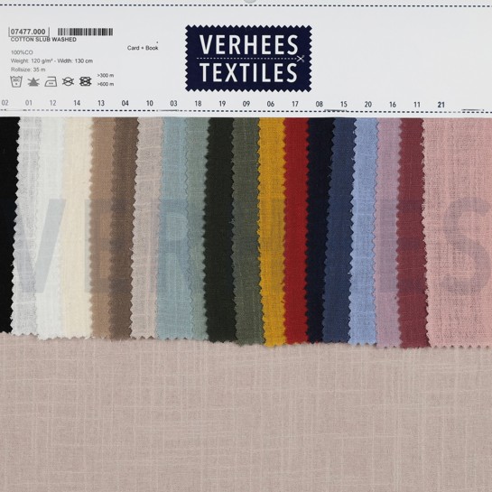 BAUMWOLLE SLUB GEWASCHEN ECRU #7