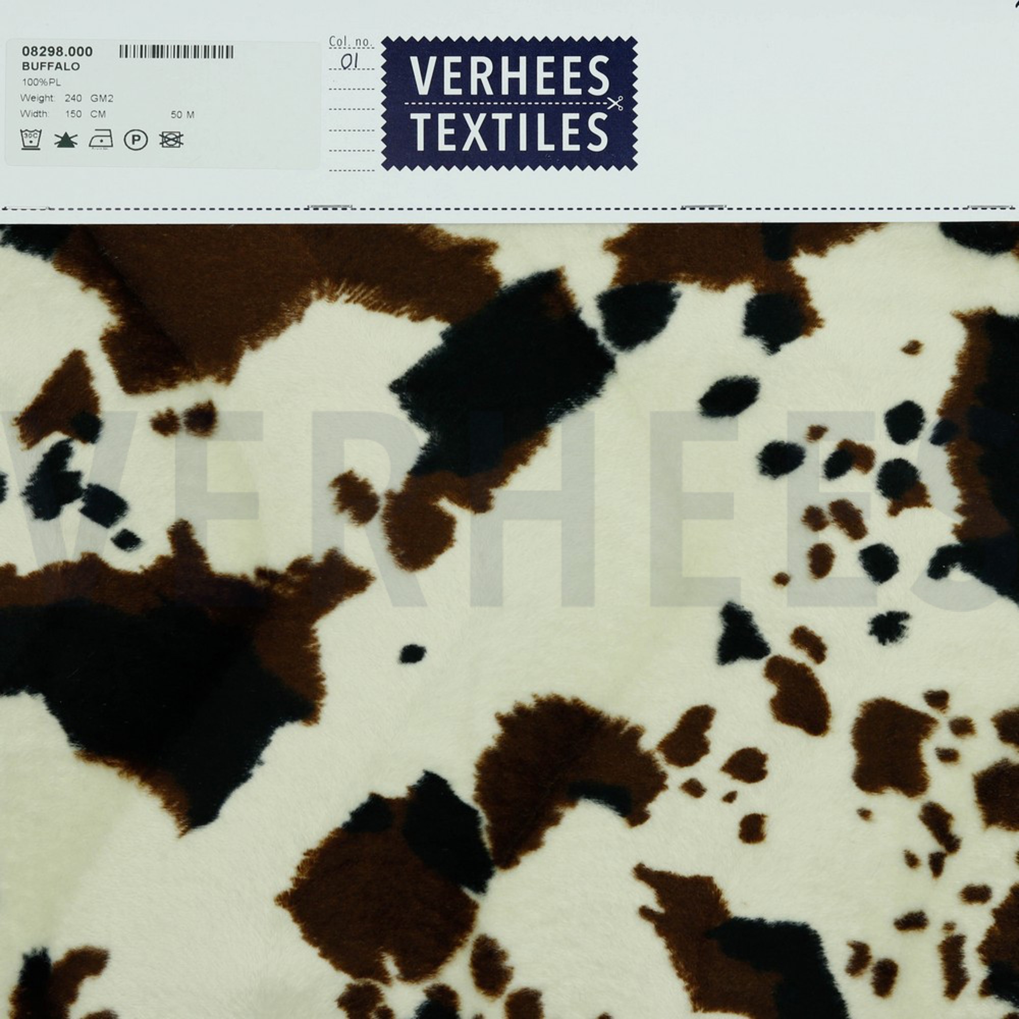 VELBOA KOEIEN ÉCRU/BRUIN/ZWART (high resolution) #5