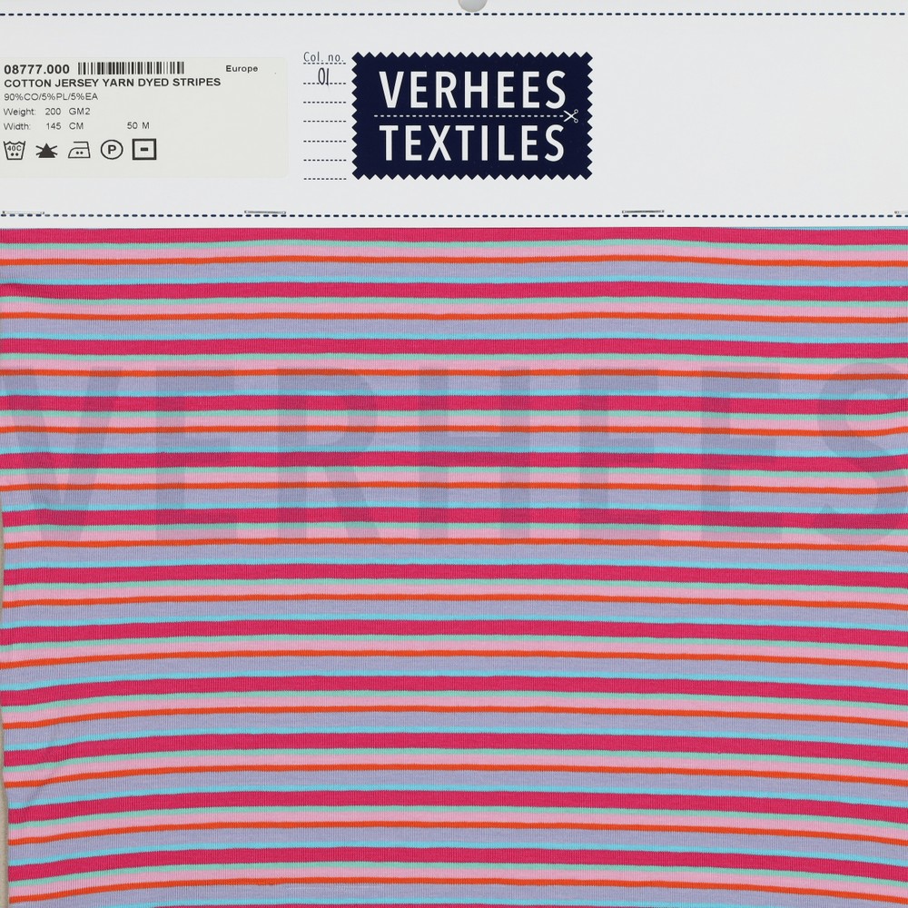 COTTON JERSEY YARN DYED STRIPES MULTICOLOUR #7