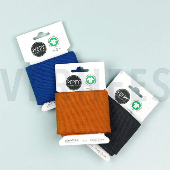 CUFFS BÜNDCHEN GOTS 7CM BLAU #7