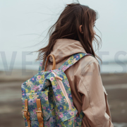 COTON ENDUIT FLEURS VERT (thumbnail) #5