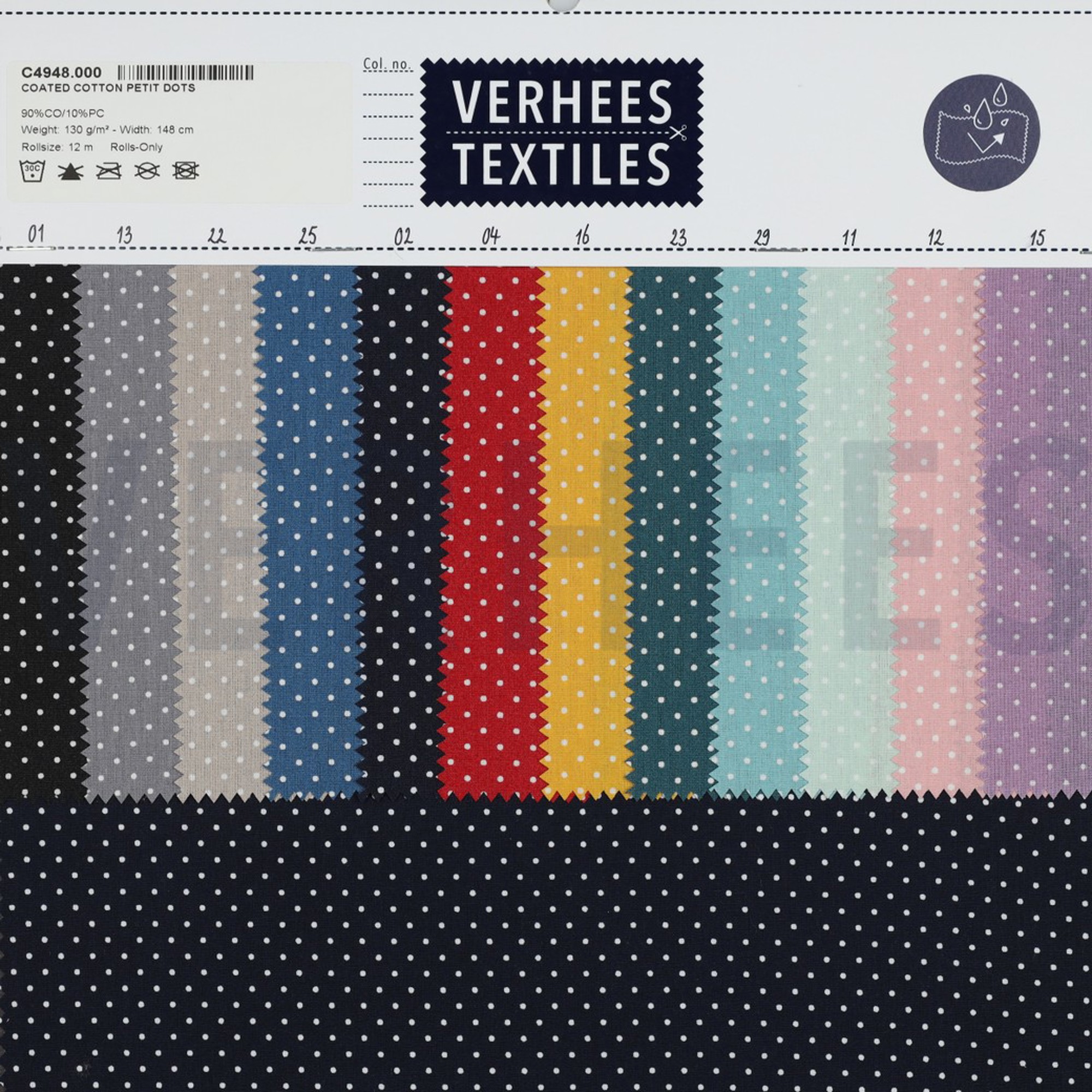 BESCHICHTETE BAUMWOLLE KLEINE PUNKTE ROT (high resolution) #5