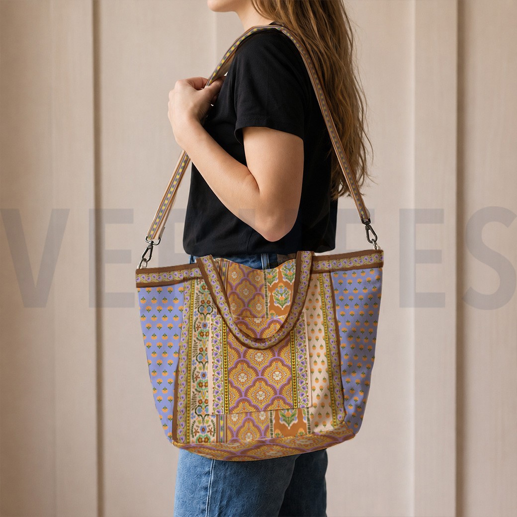 CANVAS DIGITAAL SHOPPER PANEEL BLOEMEN MULTICOLOR #7