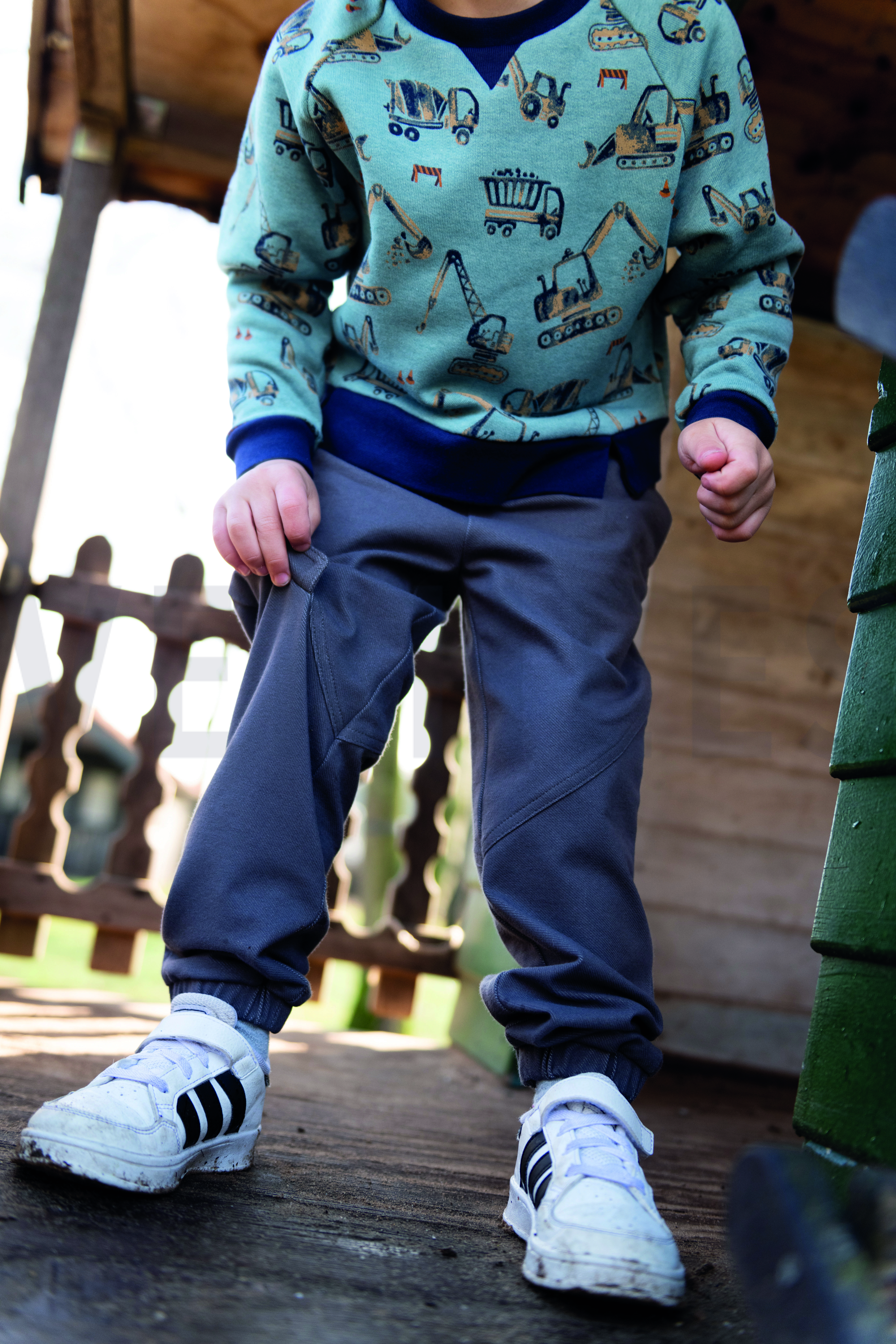 DENIM STRICK DUNKELBLAU #7