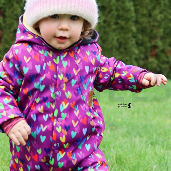 SOFTSHELL DIGITAL HERZEN LILA/VIOLETT #7