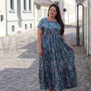 COTTON SATIN LEAVES BURGUNDY (thumbnail) #6