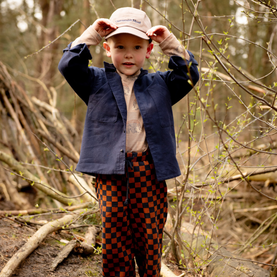 WAFFELJERSEY CHECK BRAUN #7