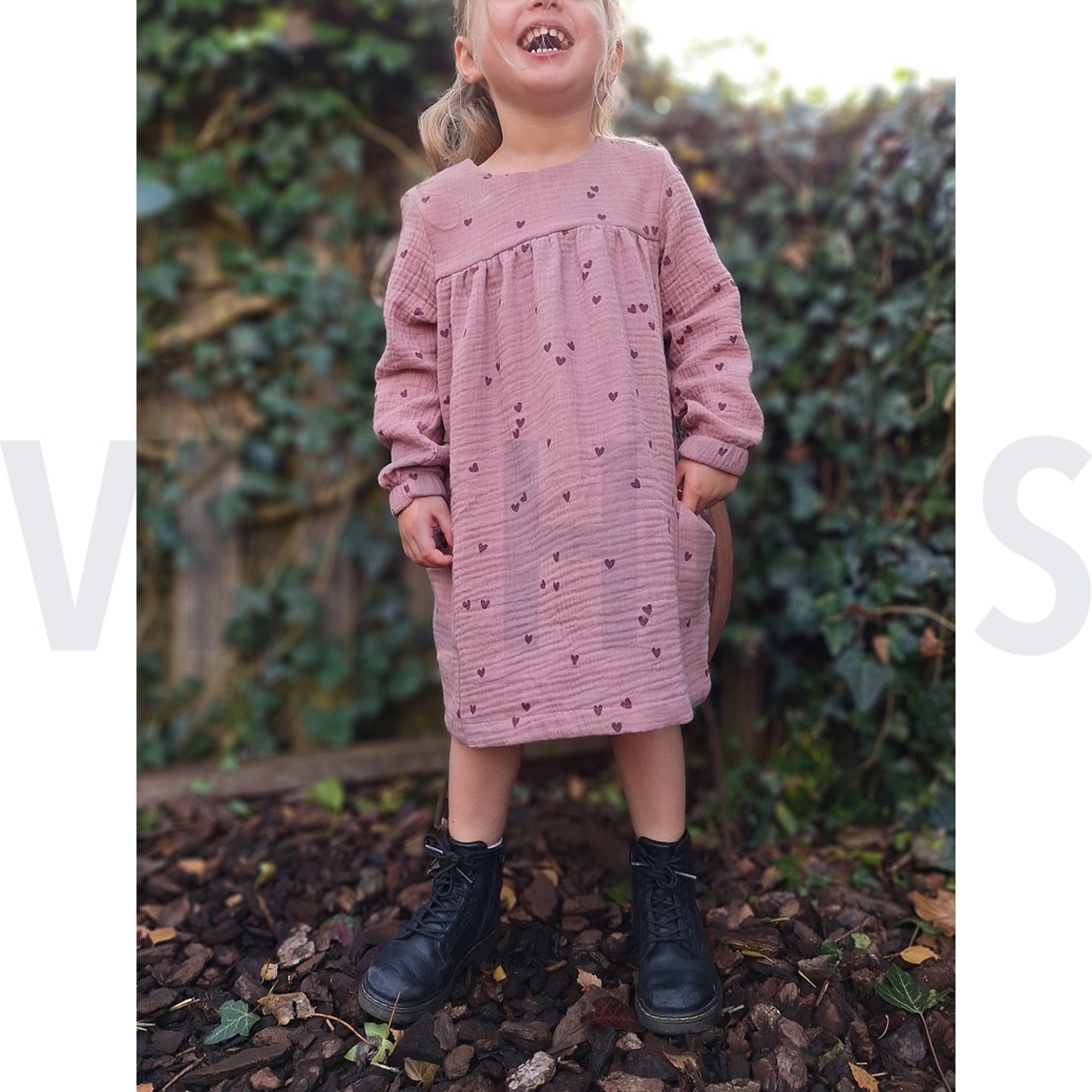 DOUBLE GAUZE KLEINE HARTEN BLUSH (high resolution) #6