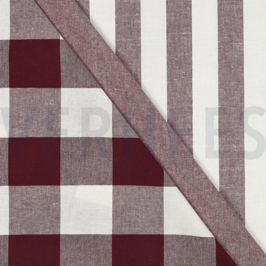 COTON TEIL FIL RAYURES & CARREAUX NOIR #7