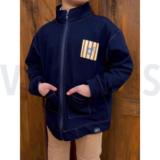 DENIM FRENCH TERRY BLAUW #7