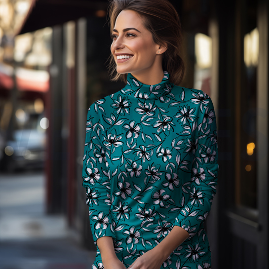 PUNTA DI ROMA FLOWERS BLUE #7