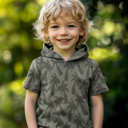 COTTON TOWELLING KNIT PALMTREES ARMY GREEN (thumbnail) #6