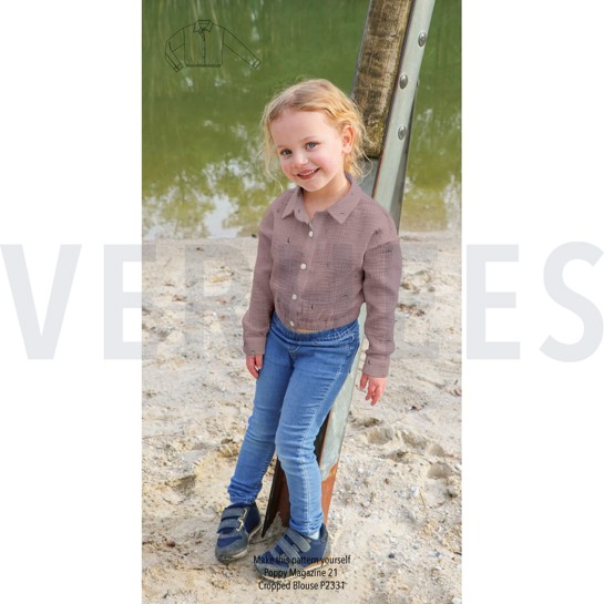 DOUBLE GAUZE EMBROIDERY STERREN GEBROKEN WIT #7