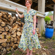 VISCOSE RADIANCE DIGITAAL BLOEMEN GROEN (thumbnail) #6