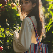 GARENGEVERFD STREPEN JACQUARD MULTI (thumbnail) #6