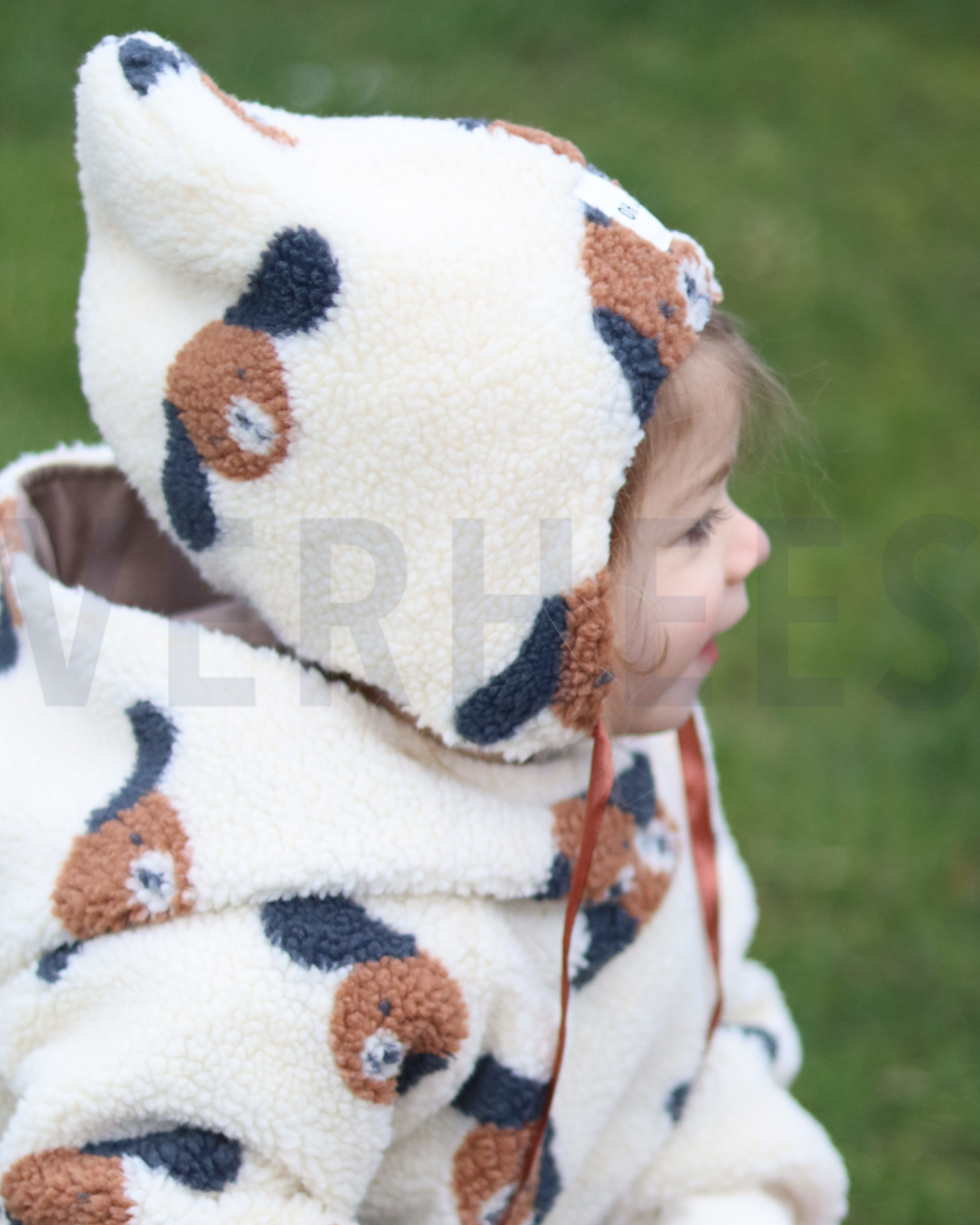 TEDDY JACQUARD DOGS BEIGE/BROWN #7