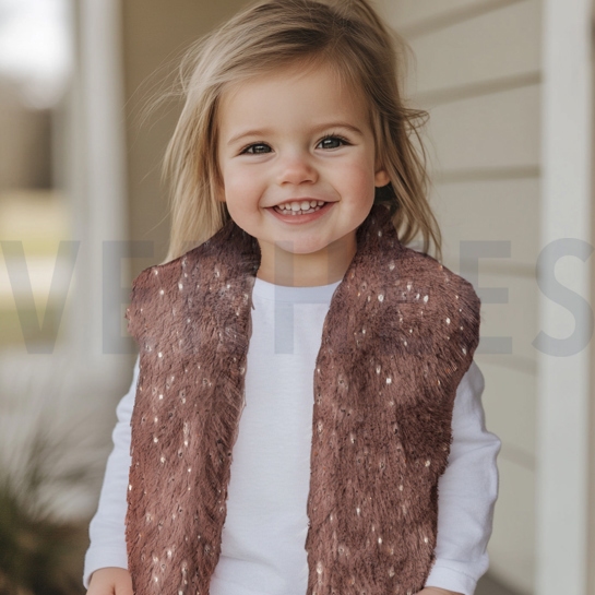 KUNSTPELZ MIT FOLIE DUNKELROSA #7