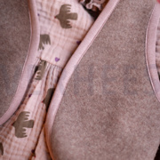 MERINO WOOL FLEECE BROWN (thumbnail) #6