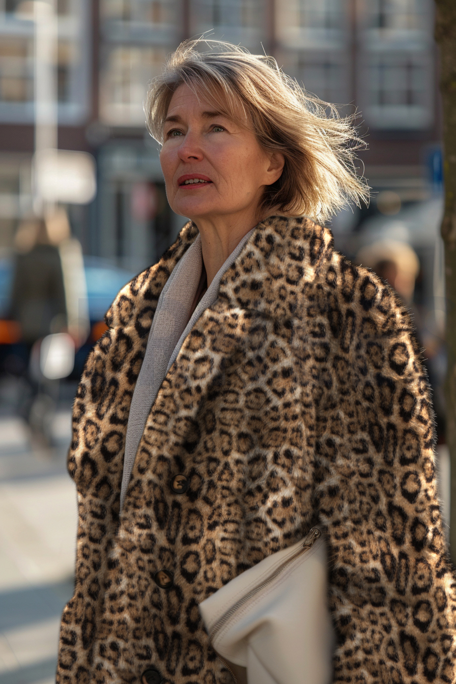FAUSSE FOURRURE PEAU D’ANIMAL BRUN #7