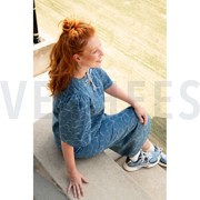 DENIM JACQUARD FLOWERS INDIGO (thumbnail) #6