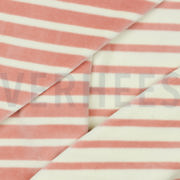 NICKY VELOURS YARN DYED STRIPES ROSE/ECRU (thumbnail) #6