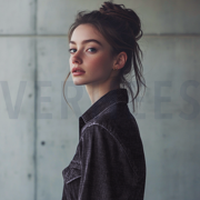 DENIM CORDUROY BABYRIB ZWART (thumbnail) #6