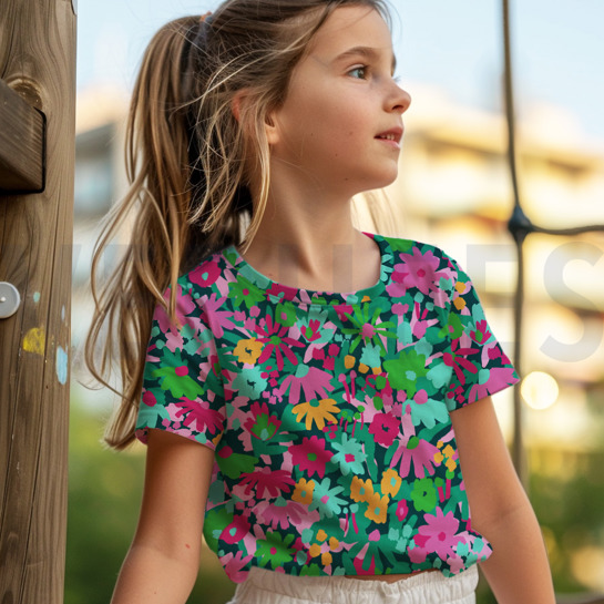 JERSEY GOTS POP BLOSSOM NERIDA HANSEN BLEU MARINE #7