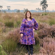 COTTON SATIN LUSH LEAVES NERIDA HANSEN PURPLE (thumbnail) #6