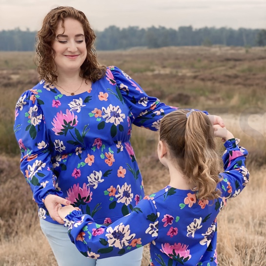 FRENCH TERRY DIGITAL COLETTE NERIDA HANSEN HELLBLAU #7