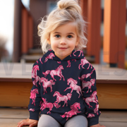 FRENCH TERRY DIGITAL CHEVAUX BLANC CASSÉ (thumbnail) #6