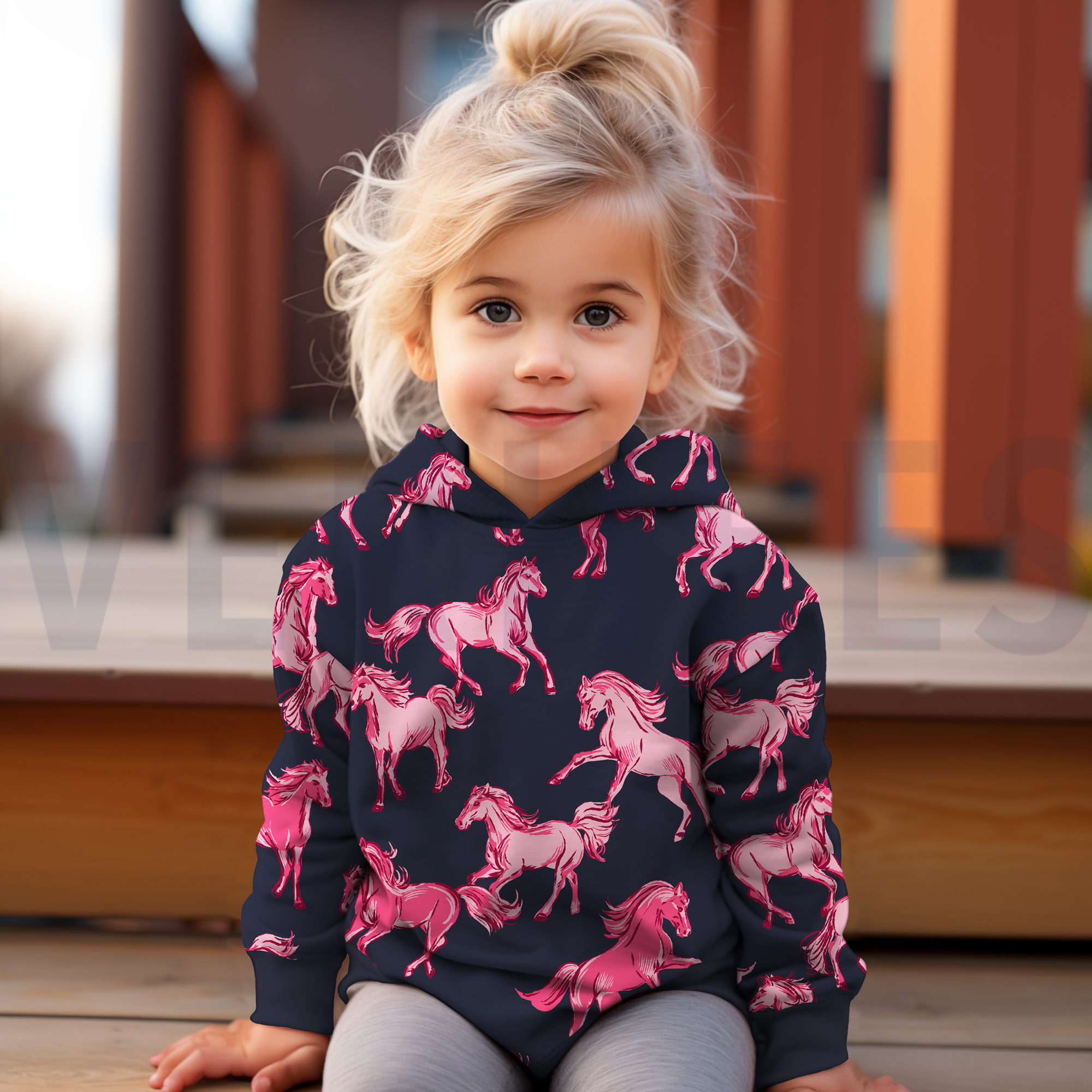 FRENCH TERRY DIGITAL CHEVAUX BLANC CASSÉ (high resolution) #6