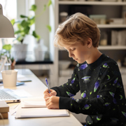 FRENCH TERRY DIGITAL ESPACE NOIR (thumbnail) #6