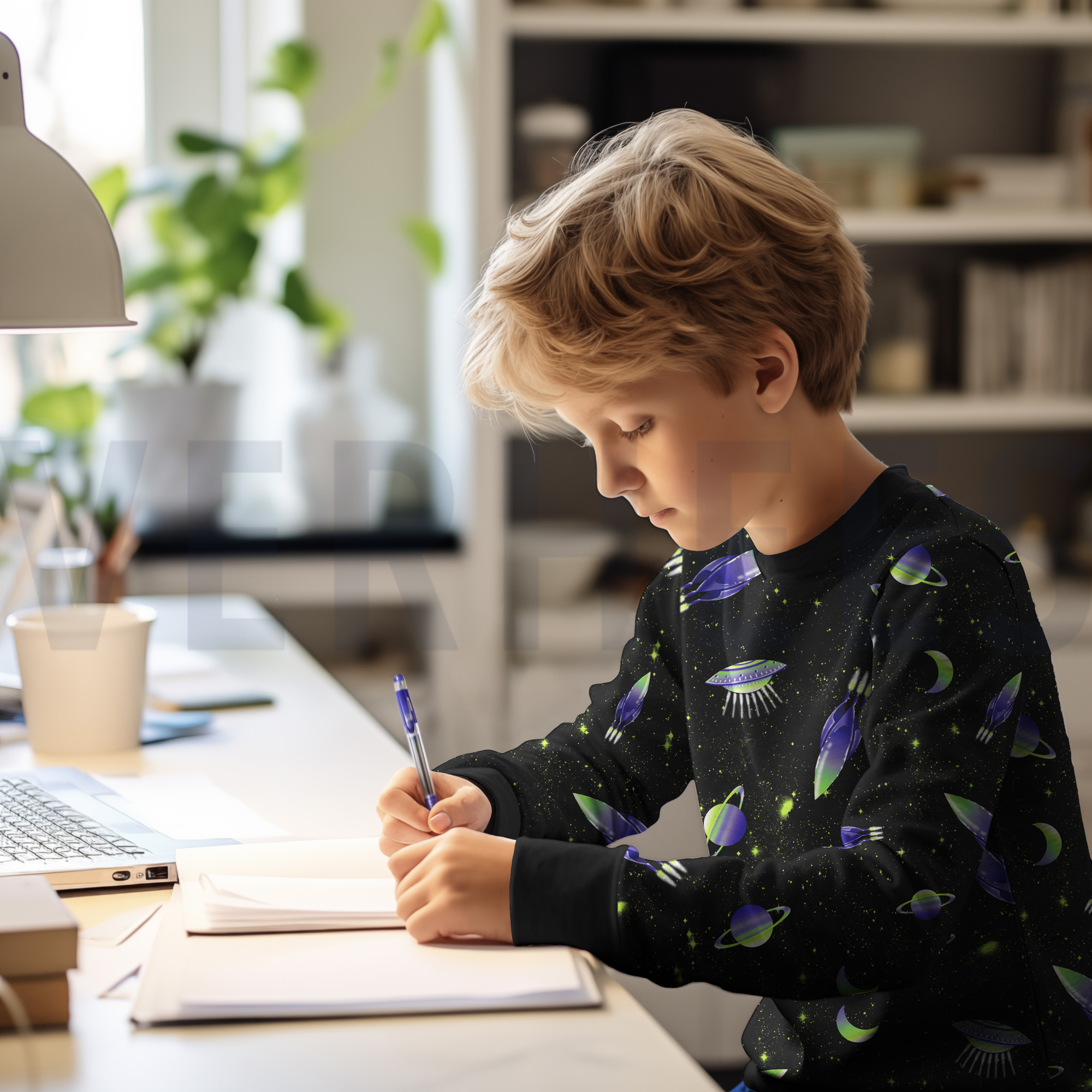 FRENCH TERRY DIGITAL ESPACE NOIR (high resolution) #6