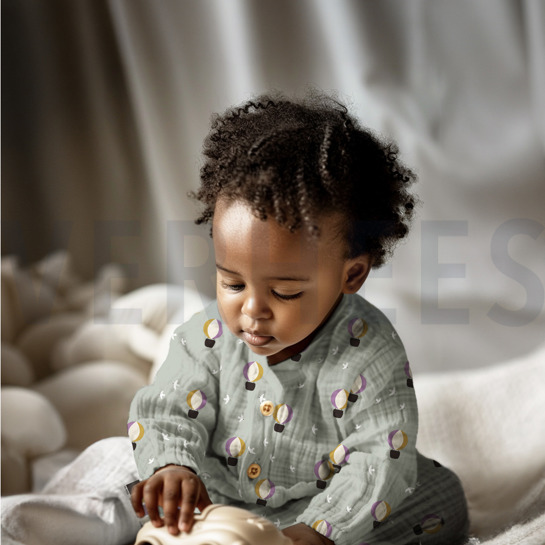 DOUBLE GAUZE HETELUCHTBALLONNEN WIT #7