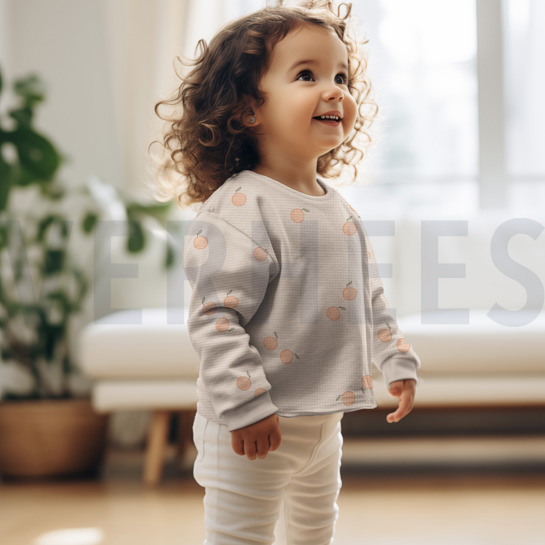 WAFELJERSEY SINAASAPPELS ECRU #7