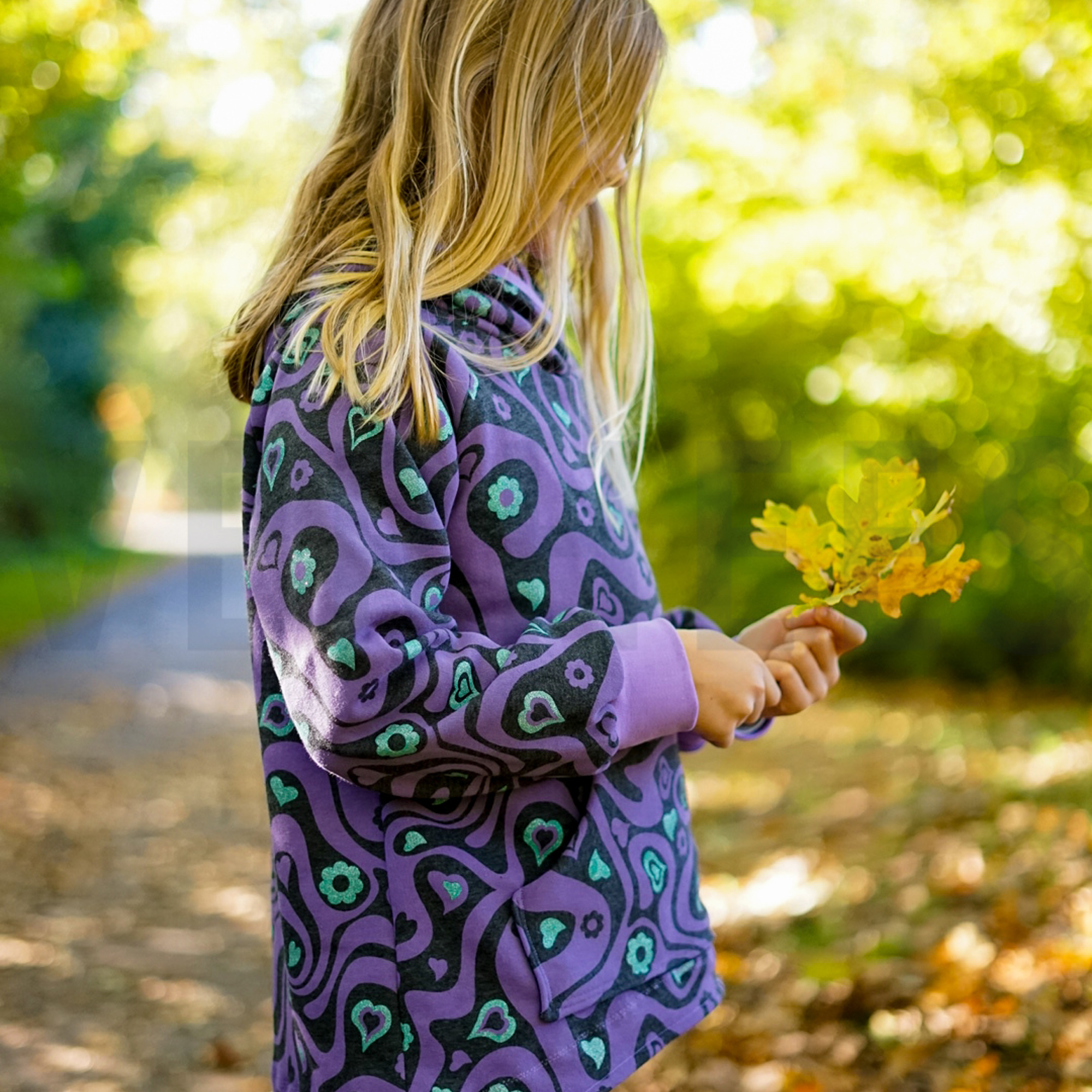 SWEAT MELANGE GLITTER RETRO BLOEMEN LICHTGRIJS GEMÊLEERD (high resolution) #6