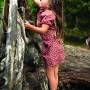 KATOENEN POPLIN BLOEMEN & RUITEN GEBROKEN WIT (thumbnail) #6