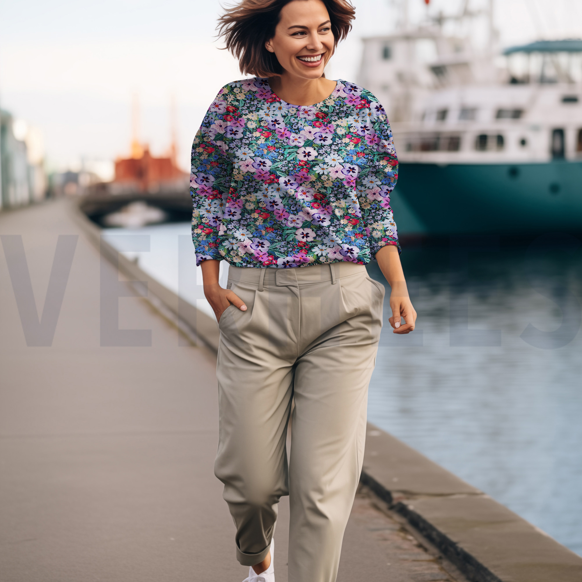 VISCOSE JERSEY DIGITAAL BLOEMEN MARINEBLAUW (high resolution) #6