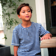 FROTTEE GARNGEFÄRBT STREIFEN ALTROSA/OFFWHITE (thumbnail) #6