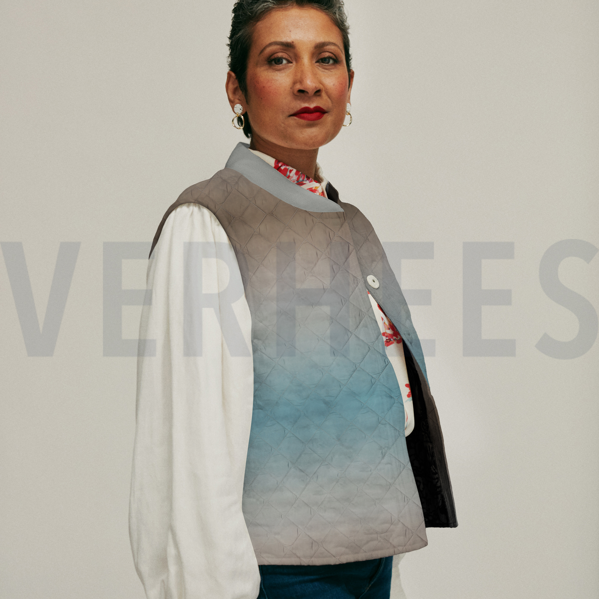 STEPPED DIGITAL COLOUR GRADIENT SAND/LIGHT BLUE (high resolution) #6