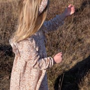 DOUBLE GAUZE FLOWERS BURGUNDY (thumbnail) #6