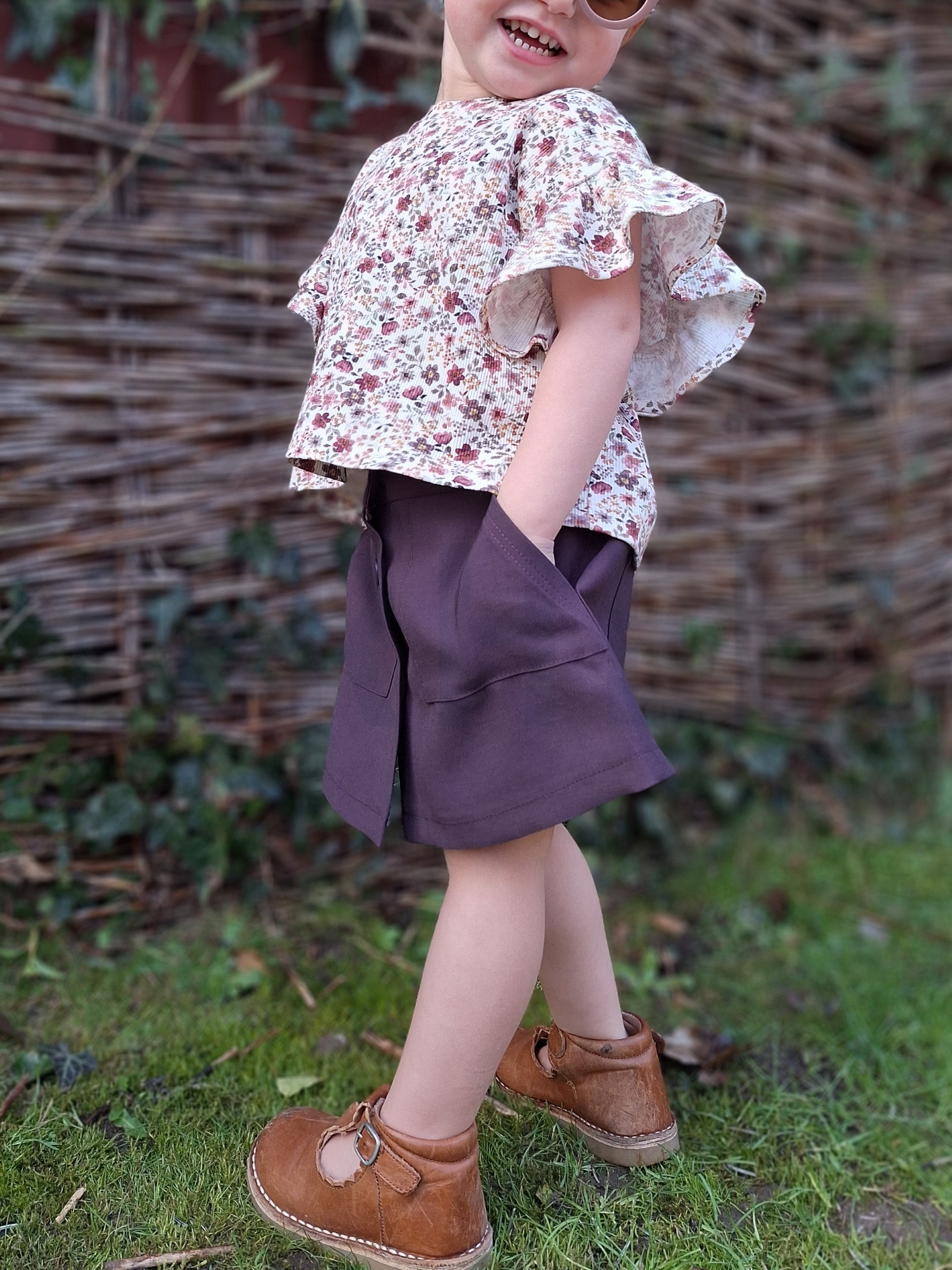 RIB JERSEY DIGITAL FLOWERS PURPLE #7