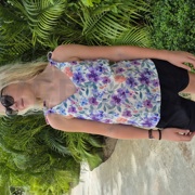 BAUMWOLLE VOILE DIGITAL BLUMEN LILA/VIOLETT (thumbnail) #6