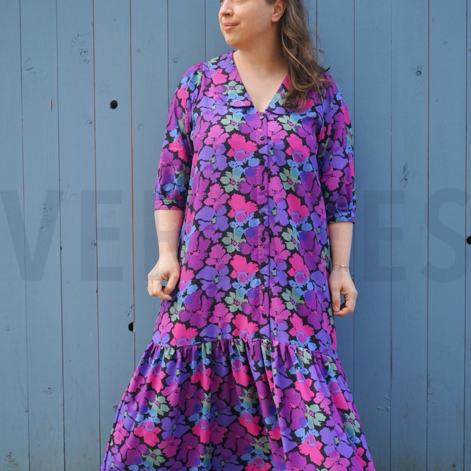 VISCOSE RADIANCE DIGITAL ABSTRAIT FLEURS NOIR (high resolution) #6